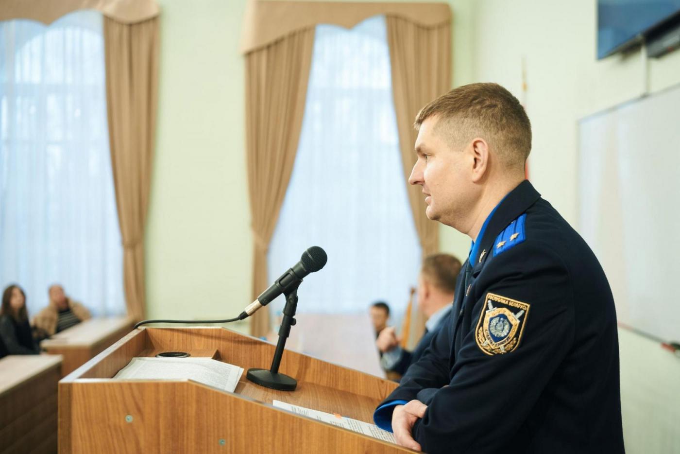 Представитель правоохранительных органов выступил в БНТУ на тему последствий экстремистской деятельности